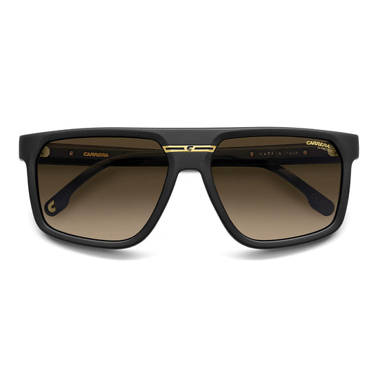 Carrera Victory C 14 Square Sunglasses Matte Black – close front view