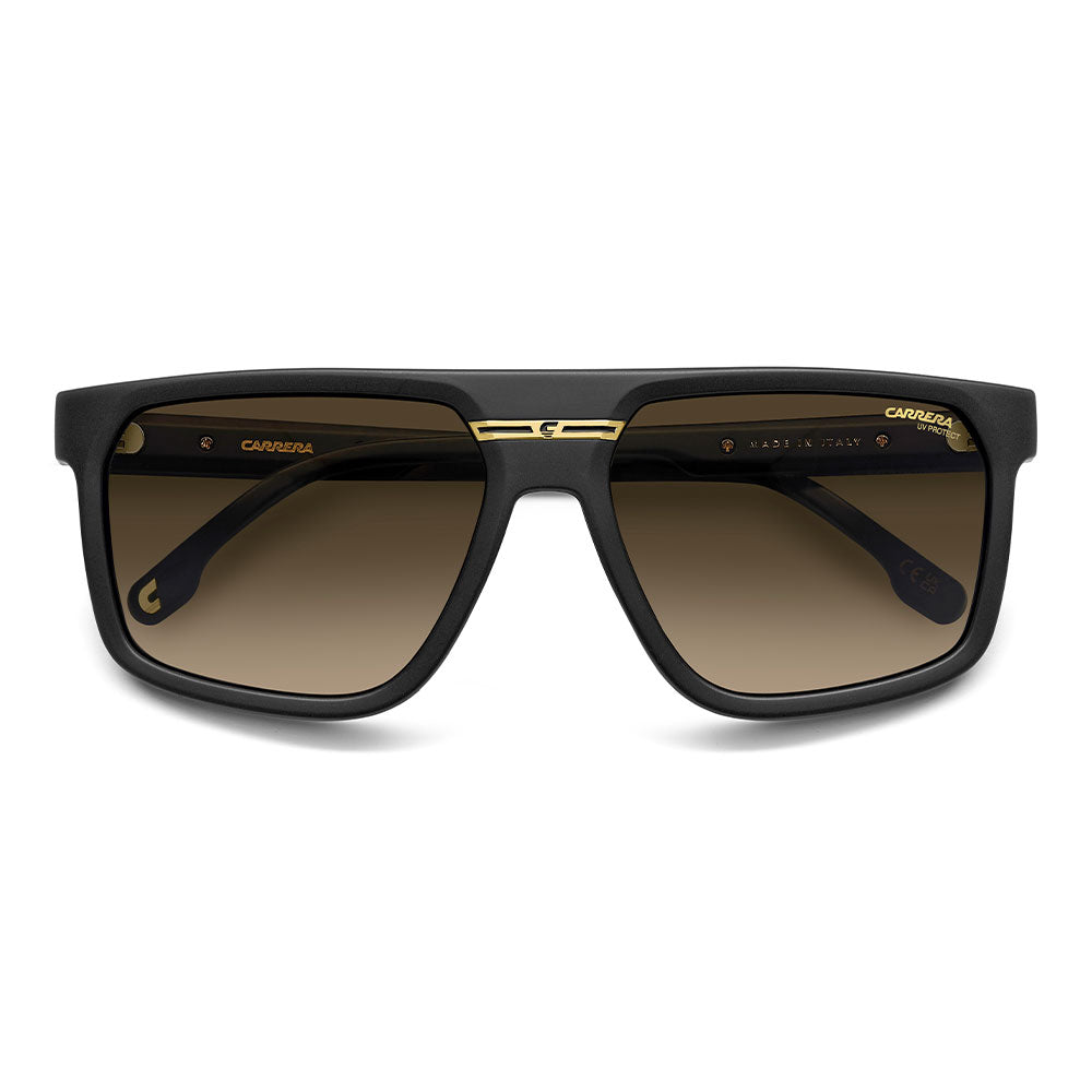 Carrera Victory C 14 Square Sunglasses Matte Black – close front view