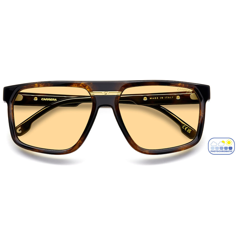 Carrera Victory C 14 Square Photochromatic Sunglasses Havana – close front view