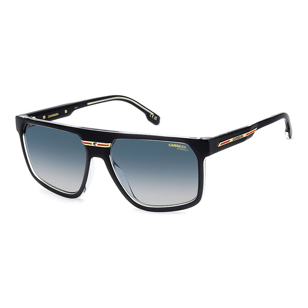 Carrera Victory C 14 Square Sunglasses Black Crystal – angled view