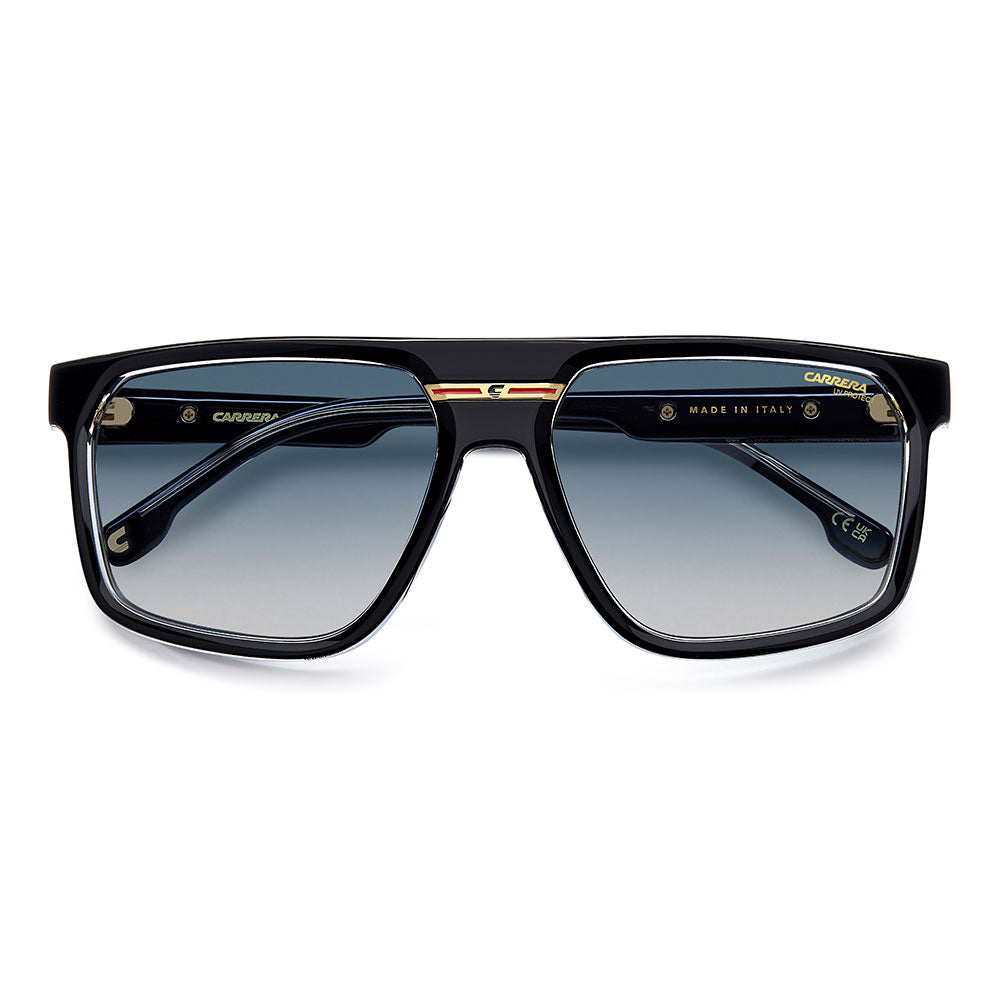 Carrera Victory C 14 Square Sunglasses Black Crystal – close front view