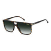Carrera 366 Rectangular Double Bridge Sunglasses Havana - angled view