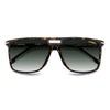 Carrera 366 Rectangular Double Bridge Sunglasses Havana - close front view
