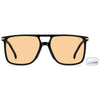Carrera 366 Rectangular Double Bridge Photochromatic Sunglasses Black - front view