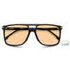 Carrera 366 Rectangular Double Bridge Photochromatic Sunglasses Black - close front view