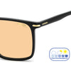 Carrera 366 Rectangular Double Bridge Photochromatic Sunglasses Black - temple detail