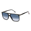 Carrera 366 Rectangular Double Bridge Sunglasses Black Red - angled view