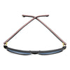 Carrera 366 Rectangular Double Bridge Sunglasses Black Red - folded top view