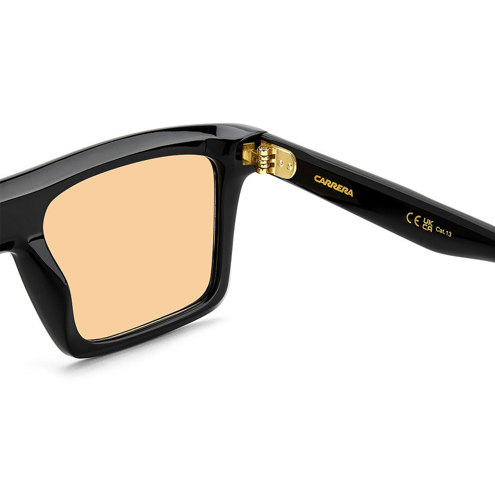 Carrera 364 Rectangular Photochromatic Sunglasses Black Gold - inside temple detail