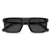 Carrera 364 Rectangular Sunglasses Black Dark Ruthenium - close front view