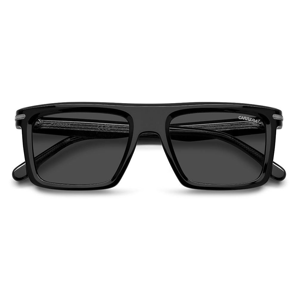 Carrera 364 Rectangular Sunglasses Black Dark Ruthenium - close front view