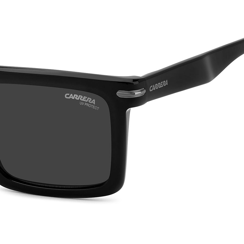 Carrera 364 Rectangular Sunglasses Black Dark Ruthenium - temple detail