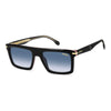Carrera 364 Rectangular Sunglasses Black Red - angled view
