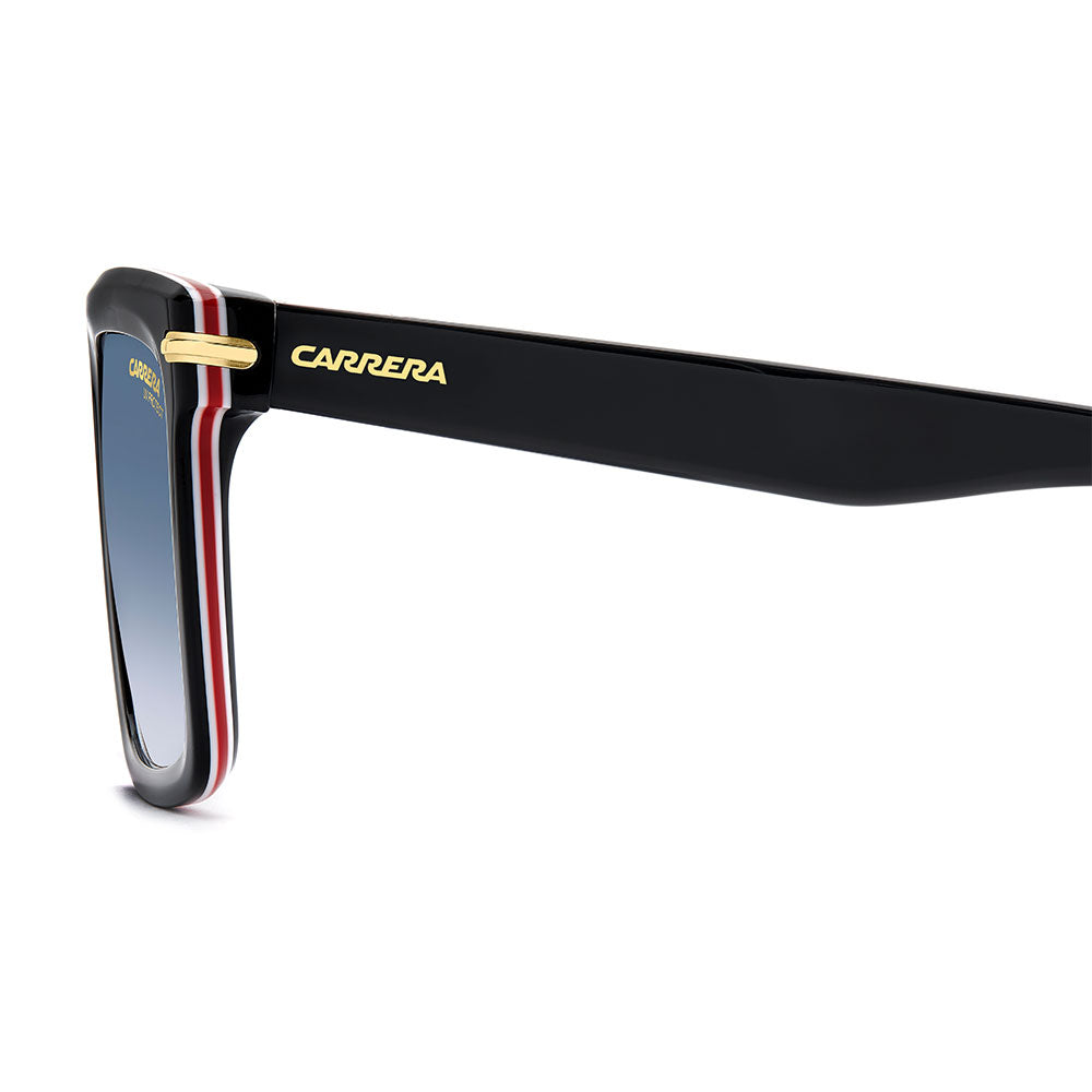 Carrera 364 Rectangular Sunglasses Black Red - temple view