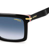 Carrera 364 Rectangular Sunglasses Black Red - temple detail