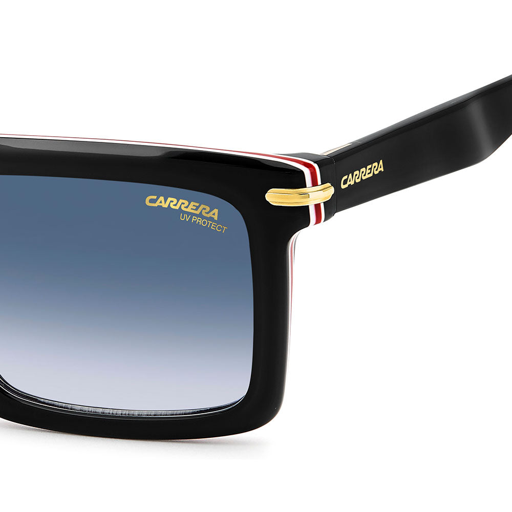 Carrera 364 Rectangular Sunglasses Black Red - temple detail