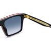 Carrera 364 Rectangular Sunglasses Black Red - inside temple detail