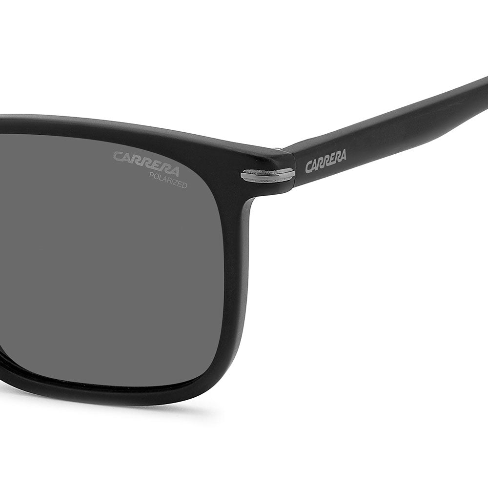 Carrera 367 Rectangular Italian Sunglasses Matte Black - temple detail