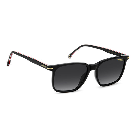 Carrera 367 Rectangular Italian Sunglasses Black Red - side view