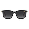 Carrera 367 Rectangular Italian Sunglasses Black Red - front view