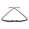 Carrera 367 Rectangular Italian Sunglasses Black Red - folded top view