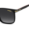 Carrera 367 Rectangular Italian Sunglasses Black Red - temple detail