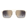 Carrera 362 Square Italian Sunglasses with Gradient Lens Grey - front view