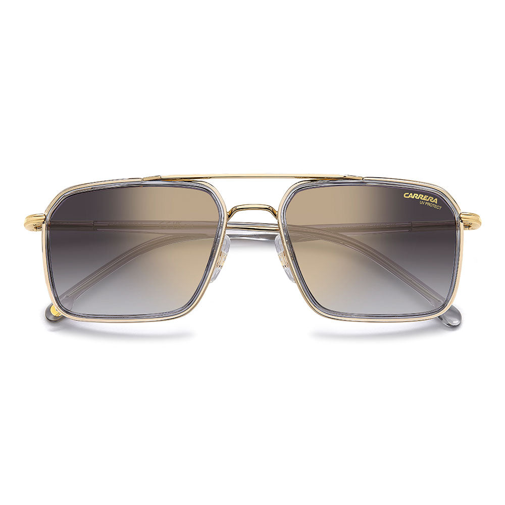 Carrera 362 Square Italian Sunglasses with Gradient Lens Grey - close front view