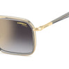 Carrera 362 Square Italian Sunglasses with Gradient Lens Grey - temple detail