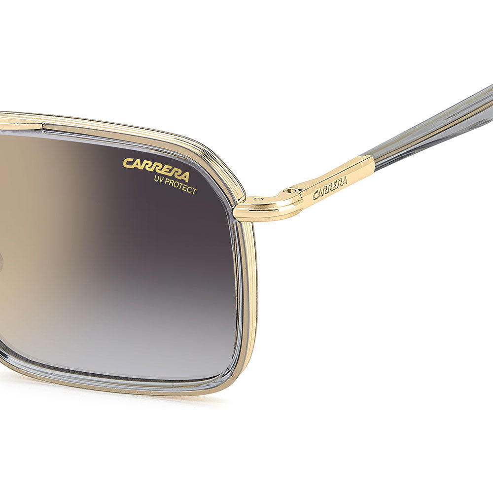 Carrera 362 Square Italian Sunglasses with Gradient Lens Grey - temple detail