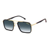 Carrera 362 Square Italian Sunglasses with Gradient Lens Black Red - angled view