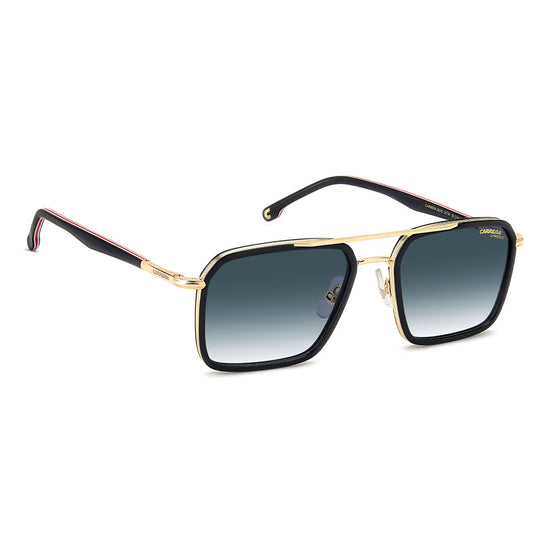 Carrera 362 Square Italian Sunglasses with Gradient Lens Black Red - side view