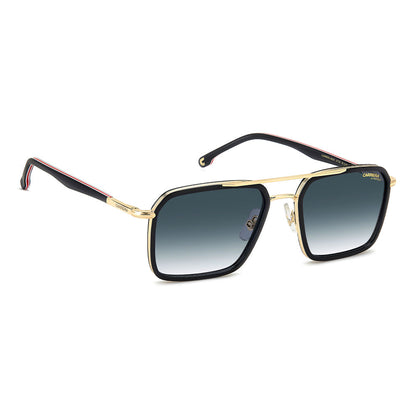 Carrera 362 Square Italian Sunglasses with Gradient Lens Black Red - side view