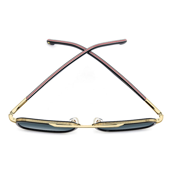 Carrera 362 Square Italian Sunglasses with Gradient Lens Black Red - folded top view