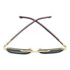 Carrera 362 Square Italian Sunglasses with Gradient Lens Black Red - folded top view