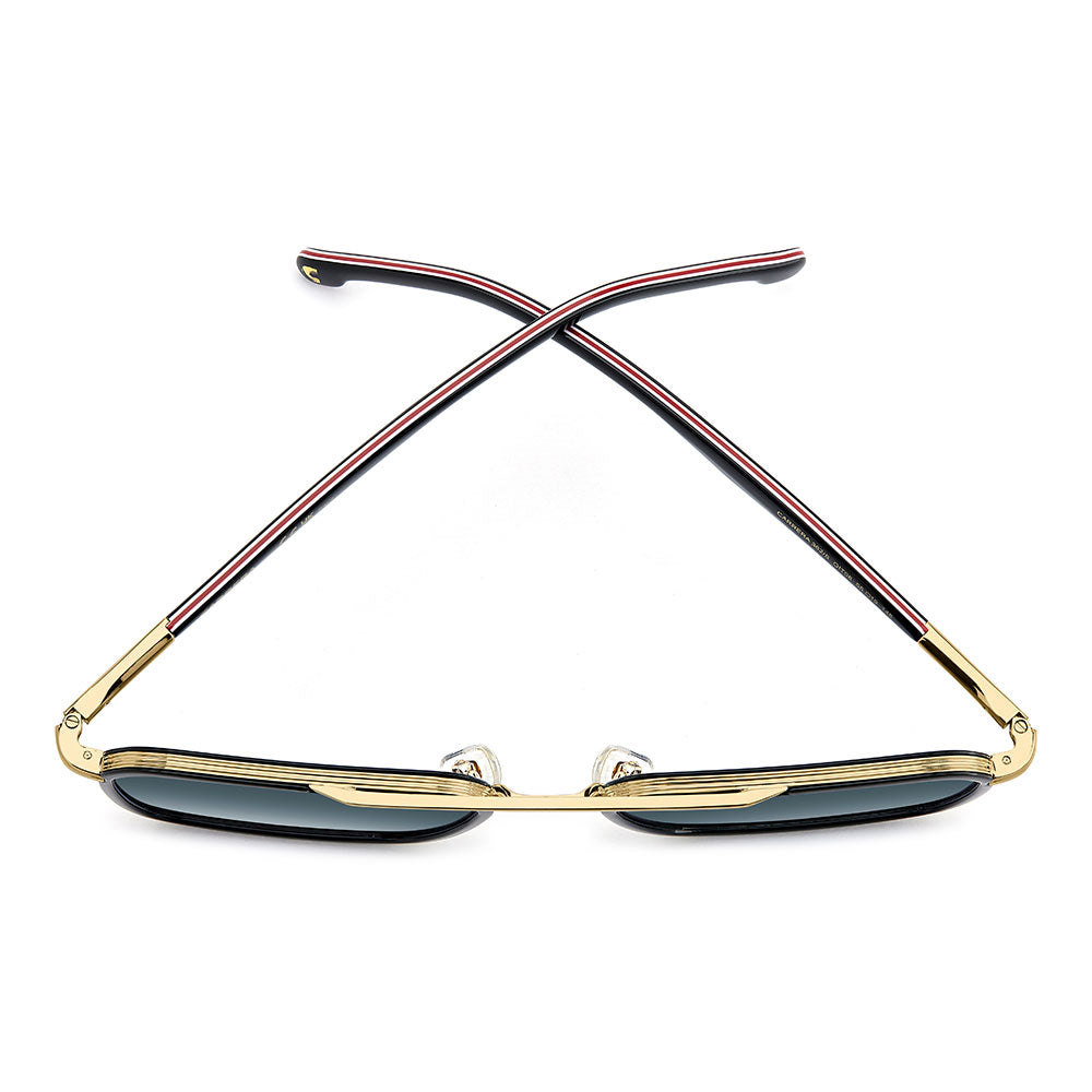 Carrera 362 Square Italian Sunglasses with Gradient Lens Black Red - folded top view