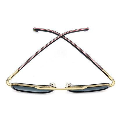 Carrera 362 Square Italian Sunglasses with Gradient Lens Black Red - folded top view