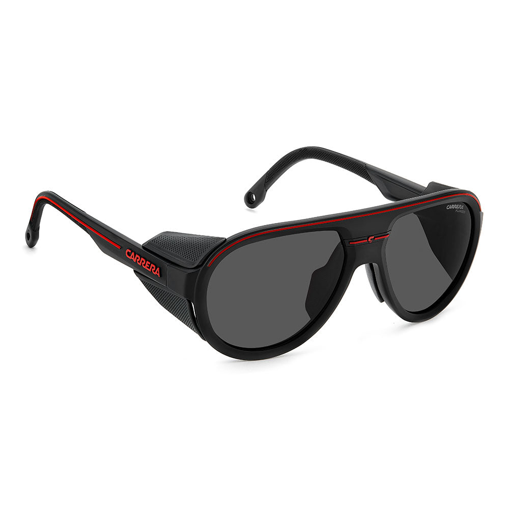 Carrera C SPORT 09 Aviator Sunglasses with Magnetic Side Spoilers Matte Black Red – side view