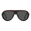 Carrera C SPORT 09 Aviator Sunglasses with Magnetic Side Spoilers Matte Black Red – front view