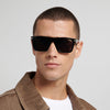 CA 378 Rectangular Flat-Top Sunglasses