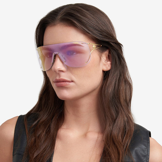 3006 Women's Rimless Shield Sunglasses