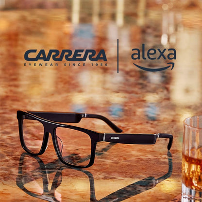 Alexa Sprinter Blue Light Smart Glasses, Black + No