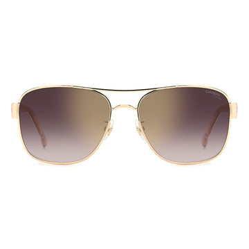 3042 Gold Rim Women's Rectangular Sunglasses