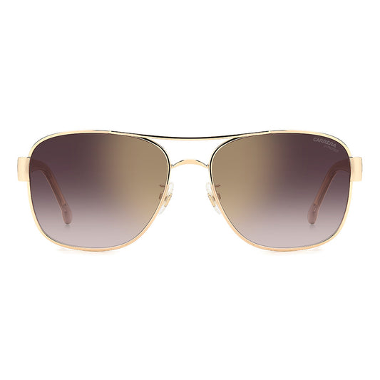 3042 Gold Rim Women's Rectangular Sunglasses