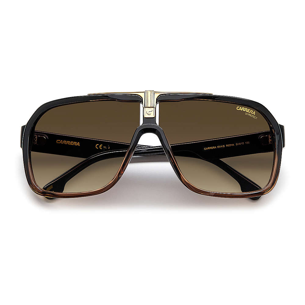 1014/S Mens Brown-Gradient Navigator Sunglasses